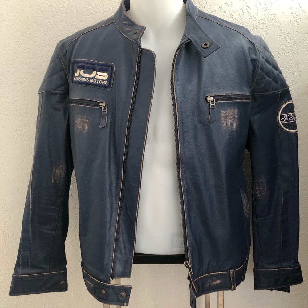 Olivieri Les Marees designer Men’s leather jacket
